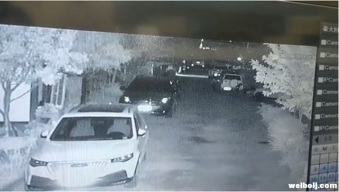 丽江一车主深夜潜入小区在别人车轮下放钉子.png