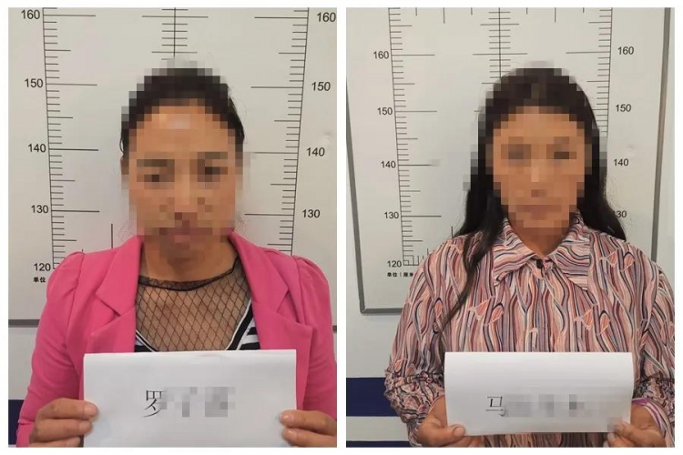 两女子派出所门口打架被宁蒗警方拘留.jpg