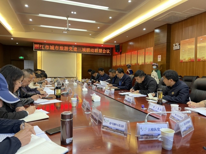 大研、束河、白沙城市旅游党建三城联动联盟会议举行 保证丽江古城高质量跨越式发展 (4).jpg