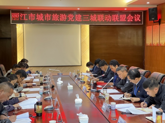 大研、束河、白沙城市旅游党建三城联动联盟会议举行 保证丽江古城高质量跨越式发展 (3).jpg
