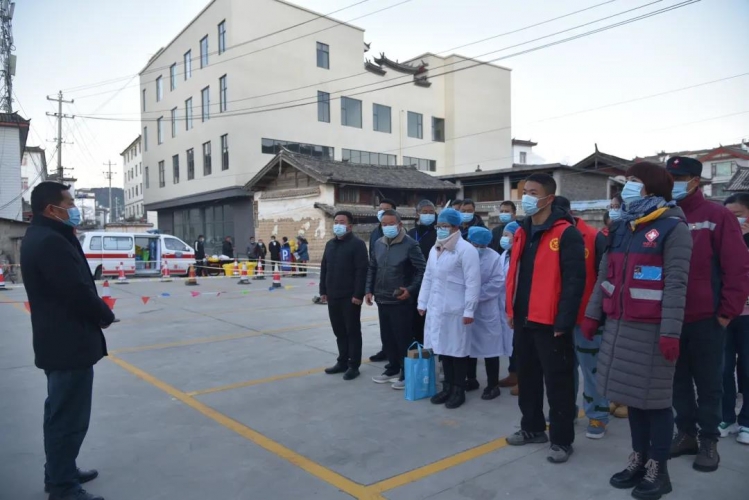 古城区束河街道尚义社区开展全员核酸检测应急实战演练