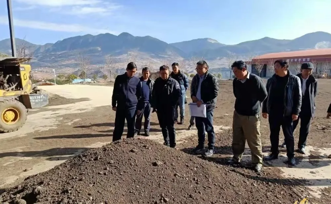 宁蒗县长黎建勇调研新营盘苹果基地