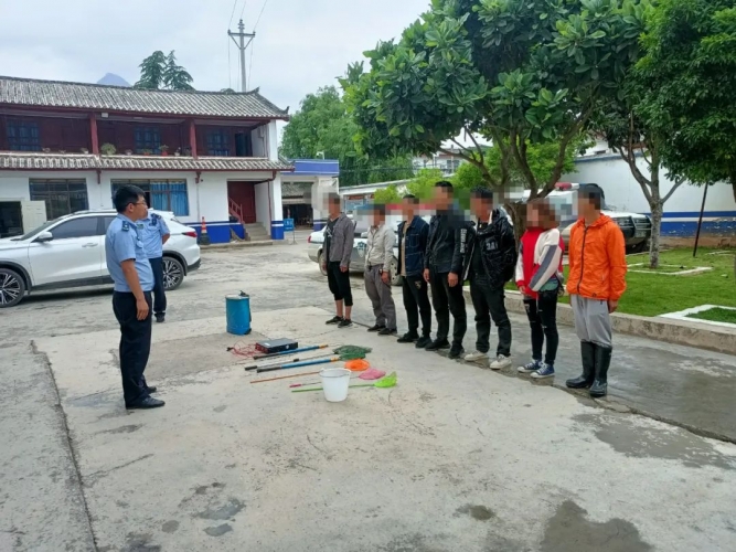 非法电鱼！这7人被当场抓获！