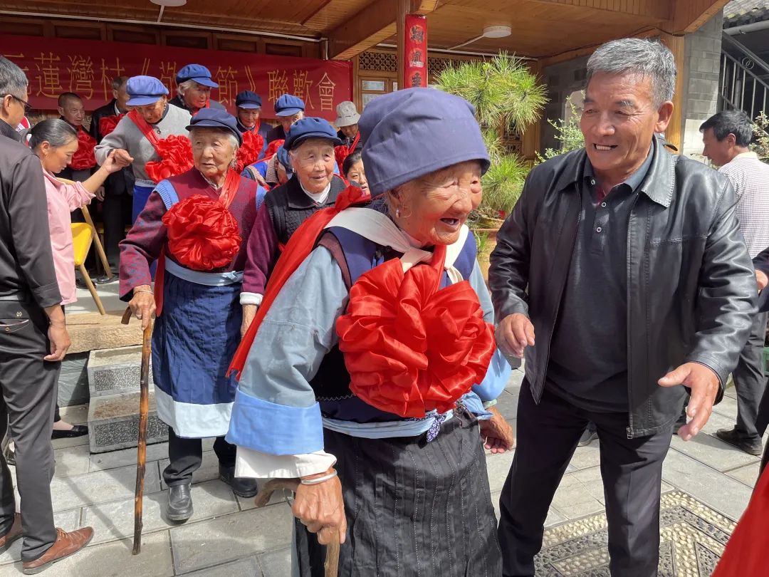 古城区金山街道东元社区莲湾村开展敬老节活动