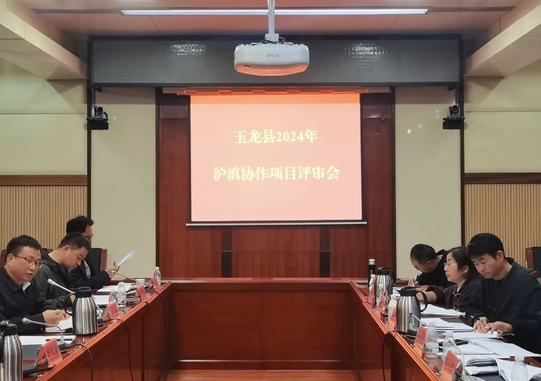 玉龙县召开2024年沪滇协作项目评审会，17个项目接受评审.jpg