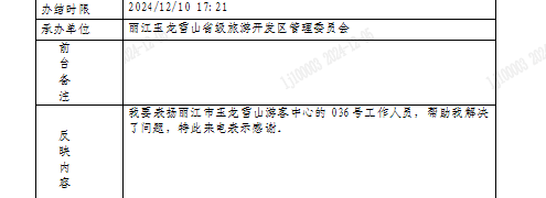 12月的玉龙雪山景区又收到感谢和表扬啦！.png