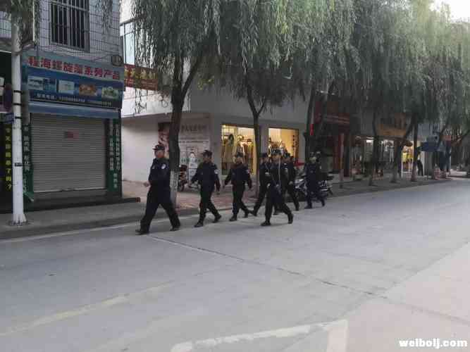 反恐特警大队加强县城区社会面巡逻防控工作