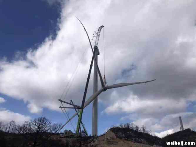 古城区第一台风机吊装完成！总投资超过4.5亿元！