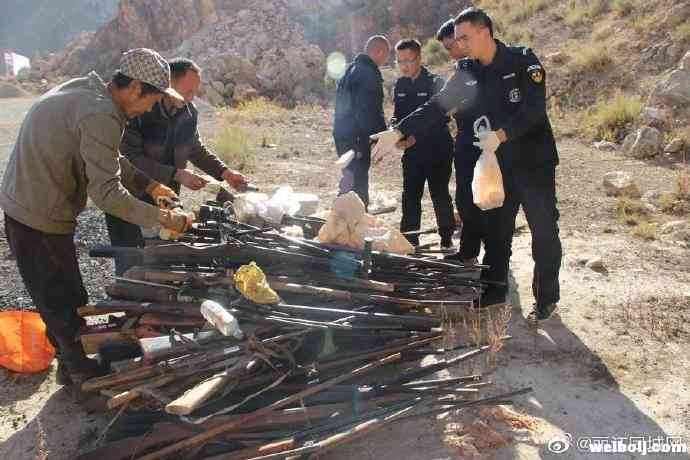 “舞刀弄枪”不能忍！永胜警方集中销毁收缴枪支186支！