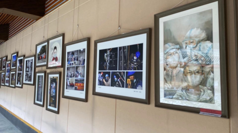 云南省抗疫美术摄影作品全省巡展——丽江站在丽江市博物院开展 (6).jpg