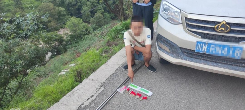 华坪县一男子 大白天麻醉偷狗 这下“栽”了.jpg