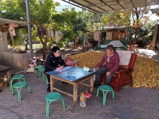 永胜县公安局常态化开展外籍人员走访工作