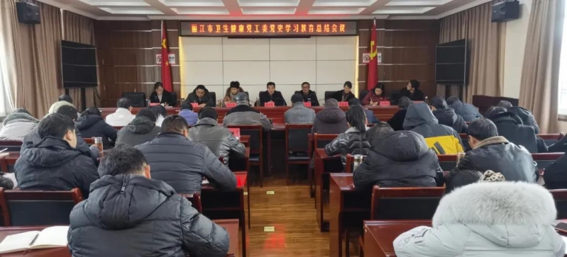 丽江市卫生健康党工委召开党史学习教育总结会议 