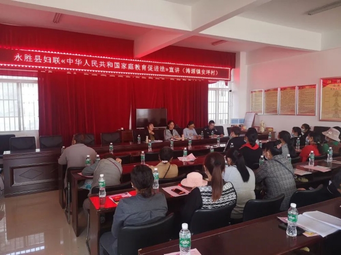 永胜县涛源派出所联合县妇联开展反家庭暴力宣传活动
