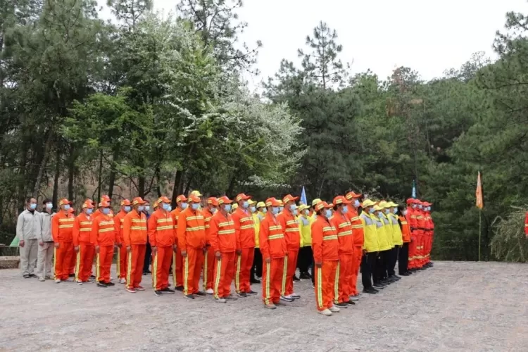 “以演促训 以练为战”古城区投控集团举行2022年度森林草原防灭火扑救联合演练