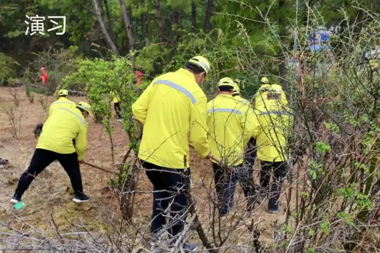 “以演促训 以练为战”古城区投控集团举行2022年度森林草原防灭火扑救联合演练