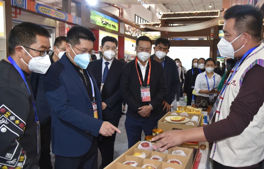 苏永忠到南博会丽江展馆巡馆