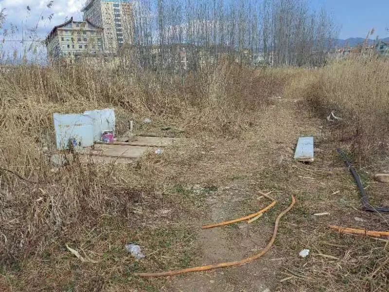 玉龙县滨江公园一侧现“露天公厕”，垃圾成堆.jpg