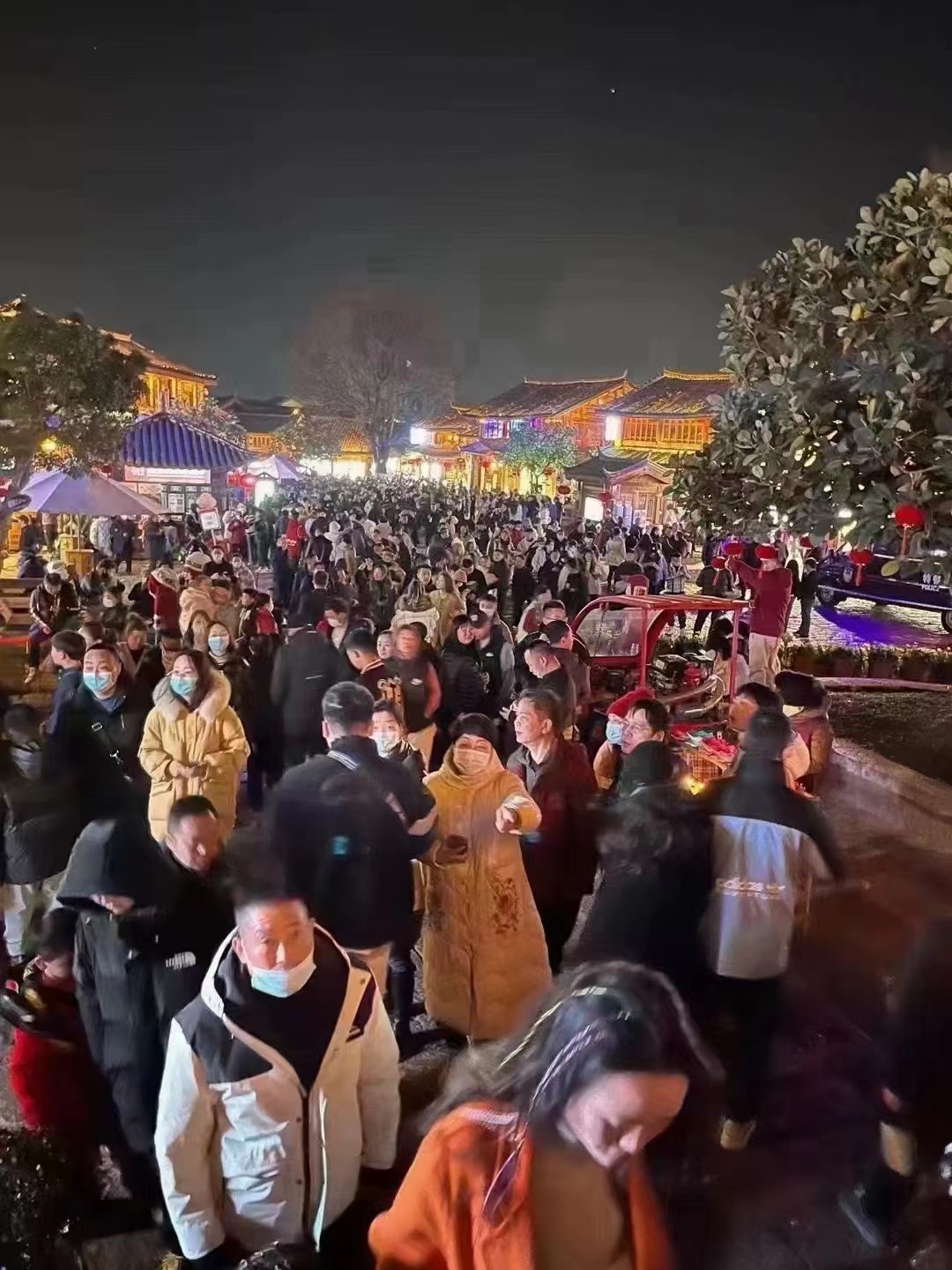 2023春节前五天丽江共接待游客136.1万人次 其中团队6.3万人