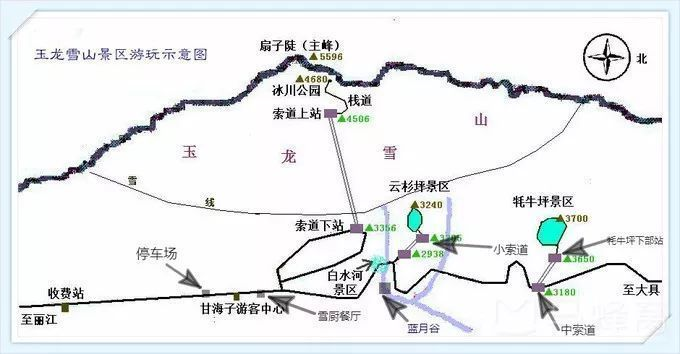 最全面的丽江旅游地图 值得收藏