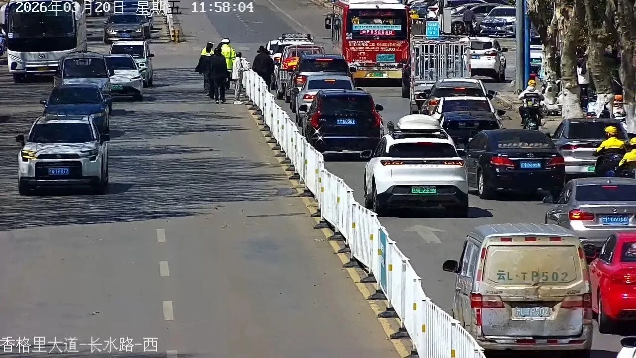 暖心！大风刮倒护栏，丽江市民自发援手，4分钟守护通行平安