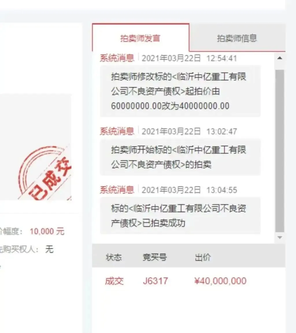 法院干警配偶4000万“捡漏”6000万债权？三大疑点待解